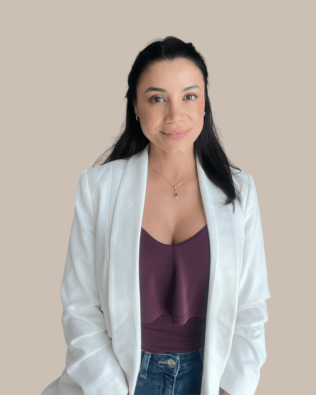 Patricia Zapata, Australian small business bookkeeper, smiling in a professional portrait